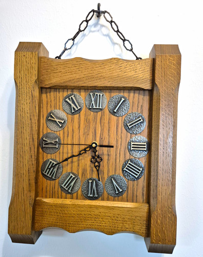 Massiv holz wanduhr - holz,