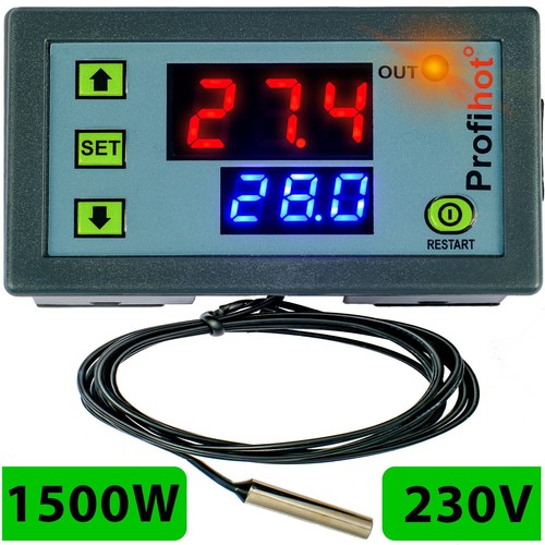 Digital led temperaturregler - digital,