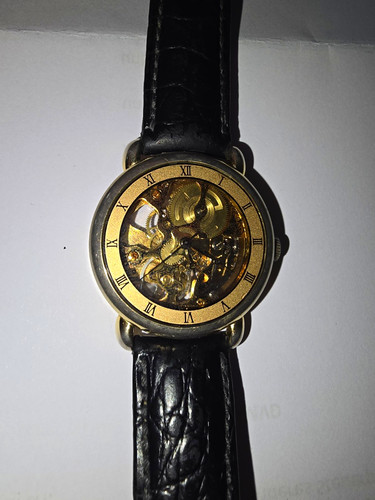 Mechanische skelett armbanduhr - mechanische, skelett-armbanduhr