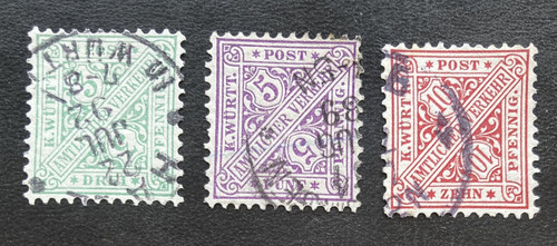Württ dienst 1881 - 1881:, mi