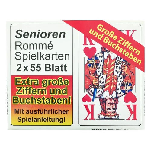 Senioren romme spielkartenset - senioren,