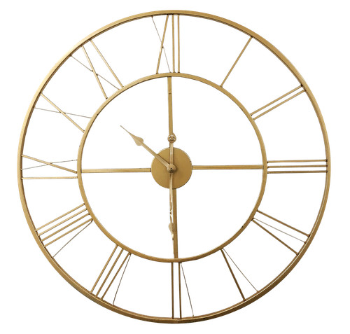 Wanduhr gold 60cm 775539 - Ø,