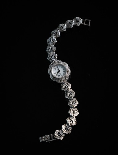 Art déco silberuhr 925 - art,