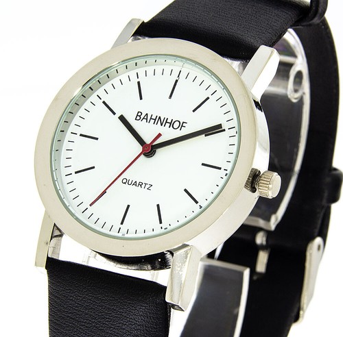 Herrenuhr bahnhofsuhr band - herrenuhr,