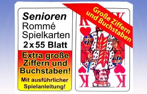 Senioren romme spielkarten - romme,