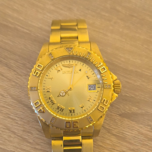 Invicta herren armbanduhr - armbanduhr, gold