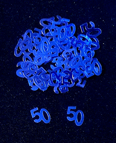 Zahlenkonfetti leicht - 50,