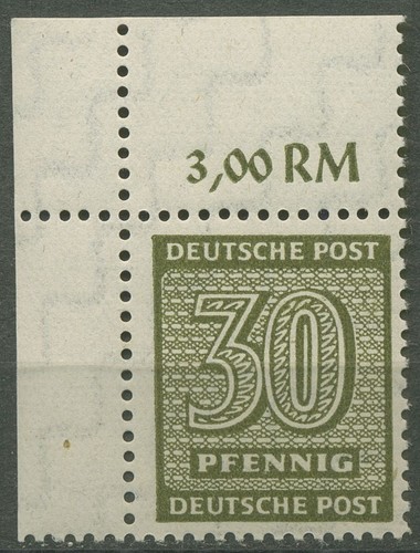 Sbz west sachsen - 1945, ziffern