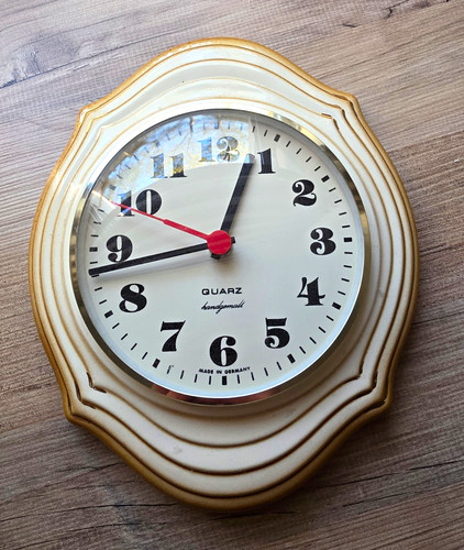 Vintage wanduhr quarz analog - vintage,